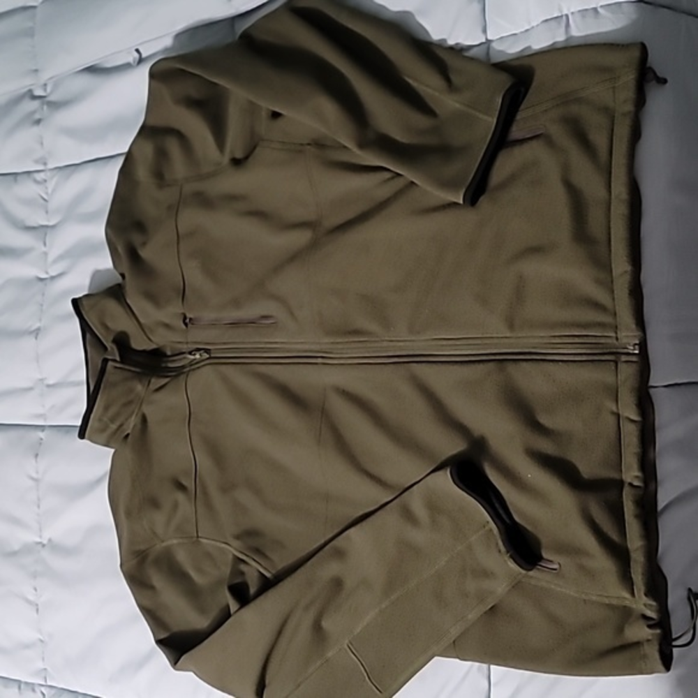 The North Face Vapor Wick Hunter Green Full Zip Fleece Jacket Men's XL